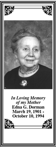 Memorial Enda G Dorman